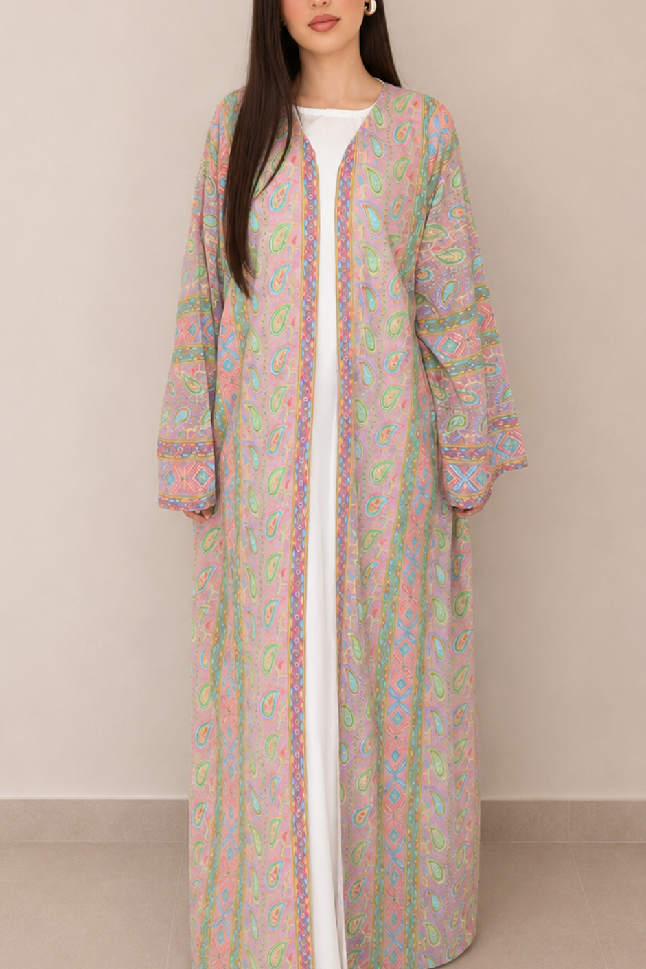 Kimono artisanal violet