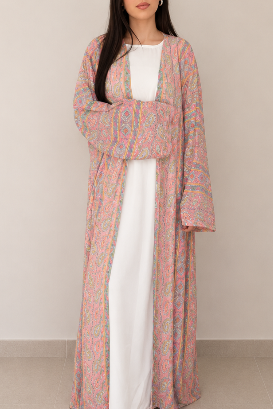 Kimono saree rose