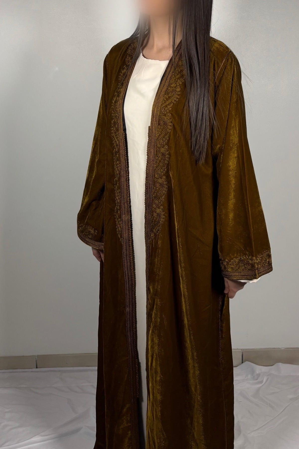Kimono velour  café