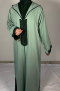 Jellaba deux pièces vert