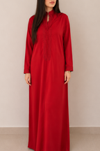 Jellaba deux pièces rouge