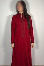 Jellaba deux pièces rouge