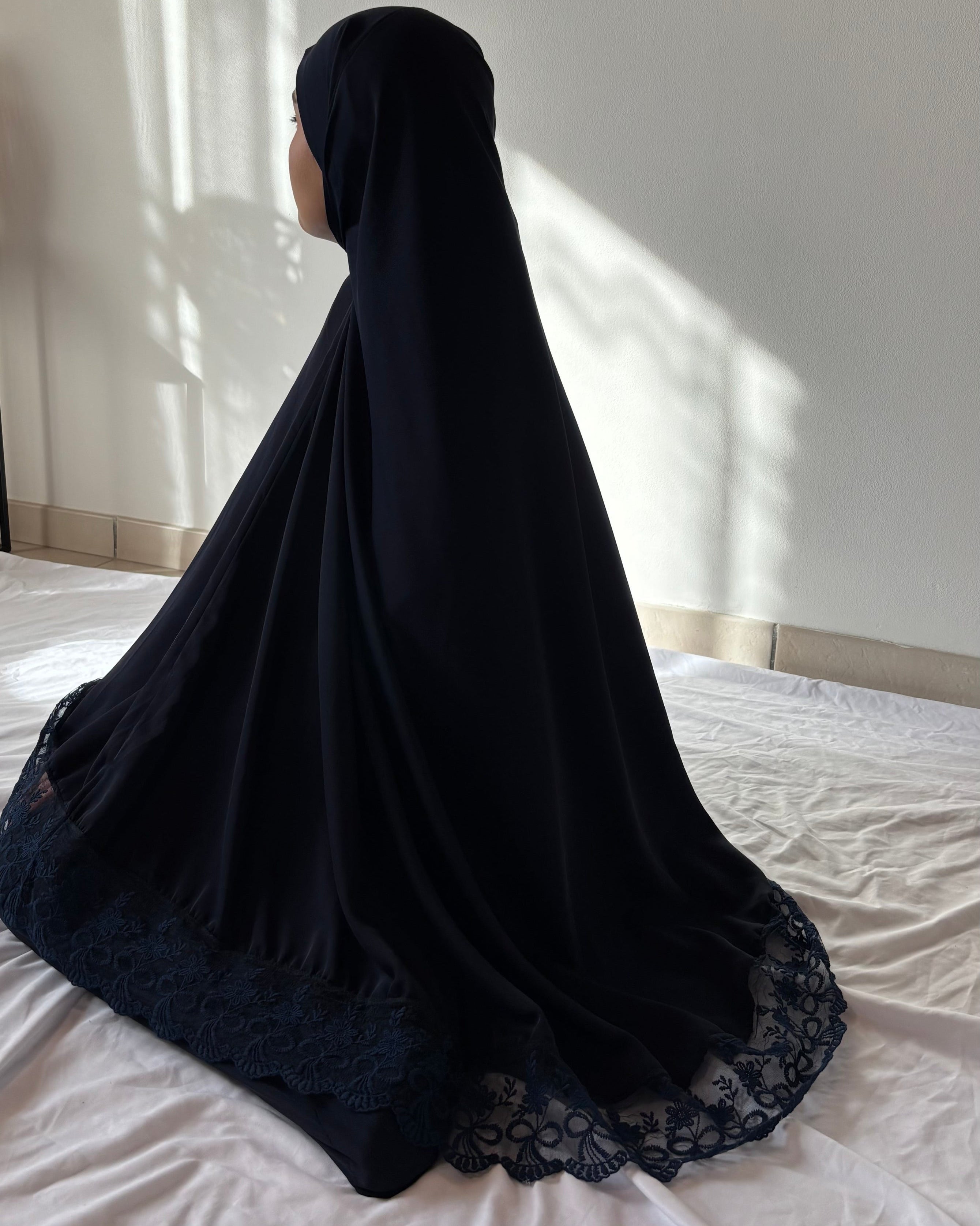 Robe de prière bleu marine