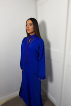 Jellaba deux pièces bleu roi