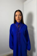 Jellaba deux pièces bleu roi